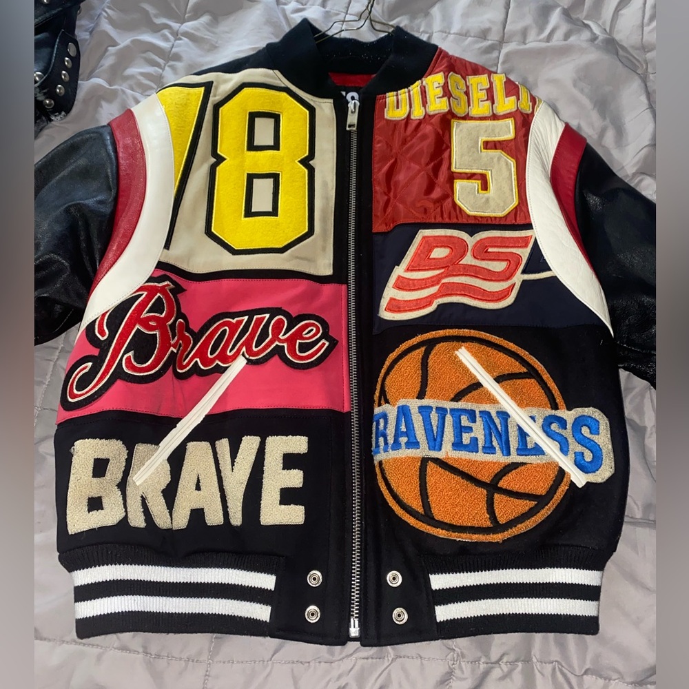 Leather mens jacket
